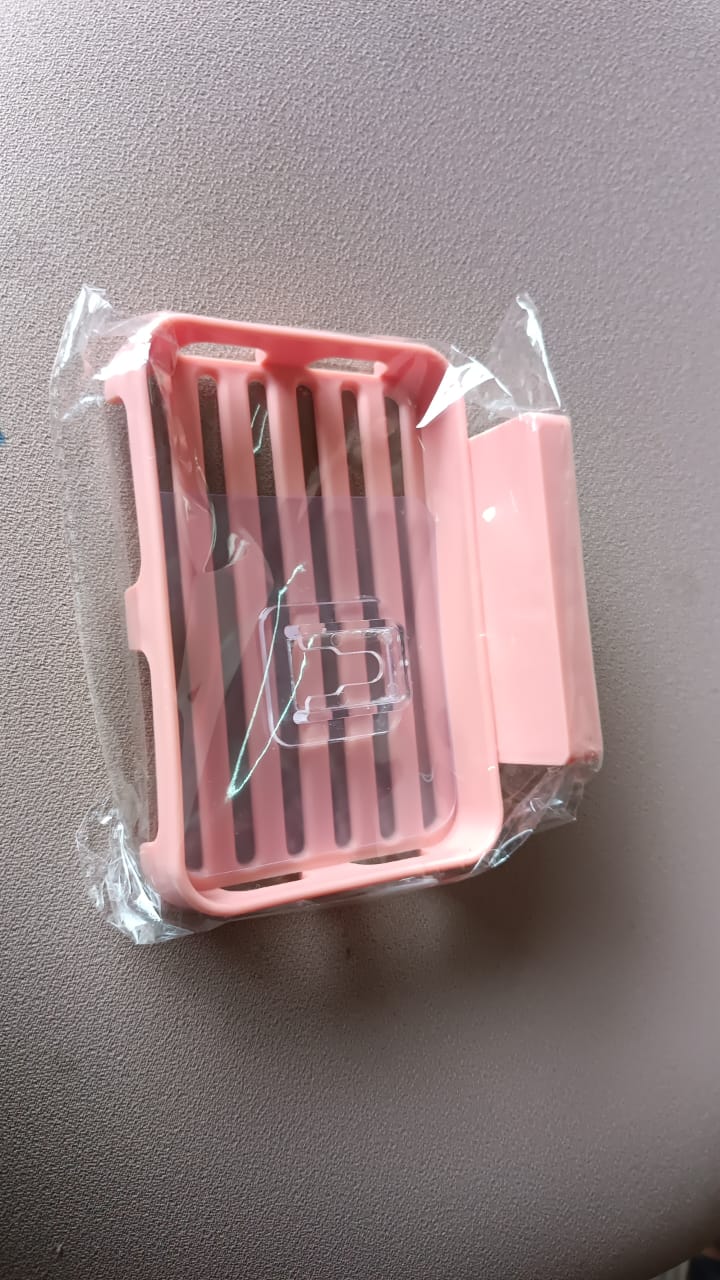 Self Adhesive Rectangular Soap Dish Holder (1 Pc) Self Adhesive Rectangular Soap Dish Holder (1 Pc)